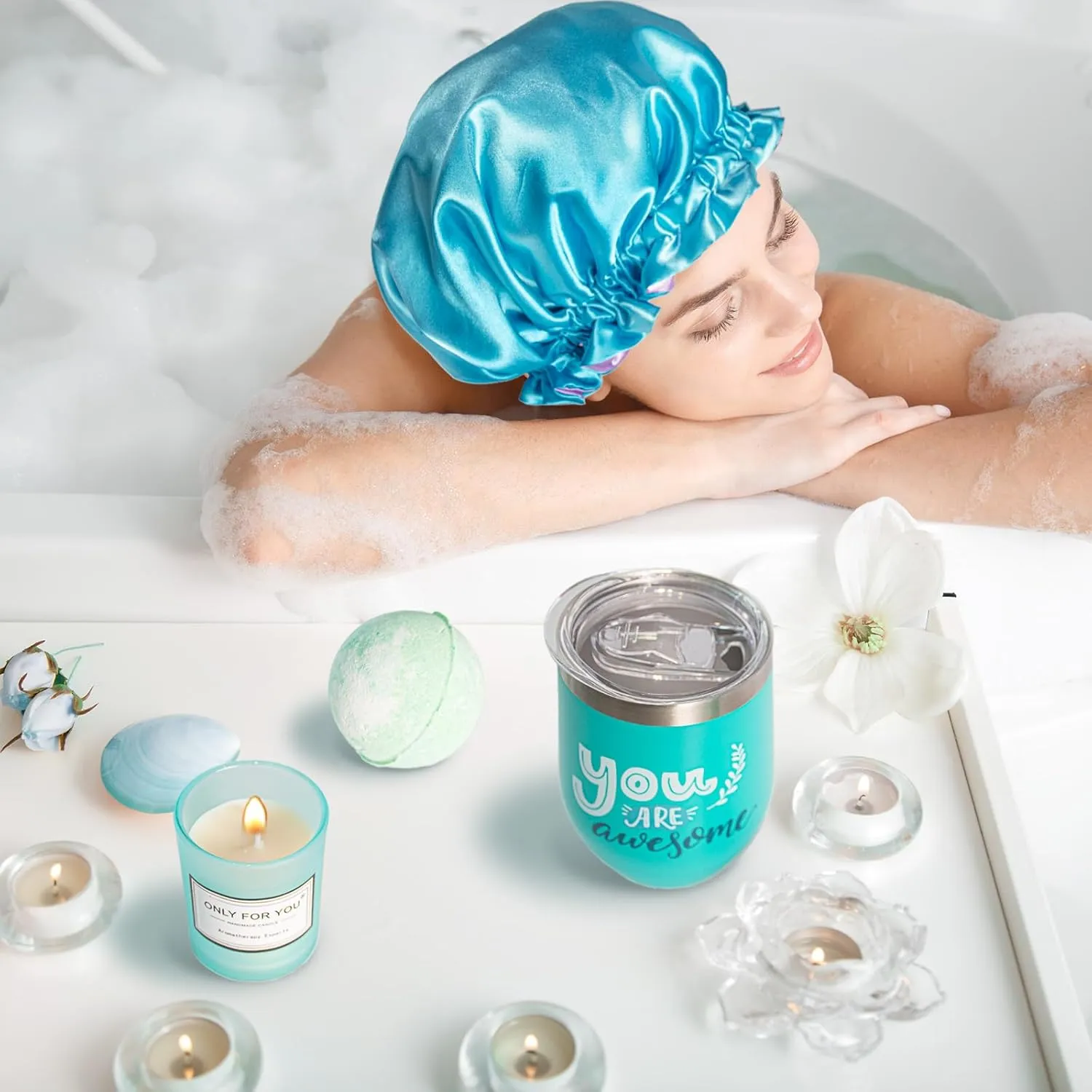 Mother's Day Gifts for Mom Sister Friend Wife, Birthday Gift for Women, Self Care Spa Gift Set for Girlfriend Women Her Employee Nurse, Teacher Appreciation Gifts with Thank You Card for Coworker