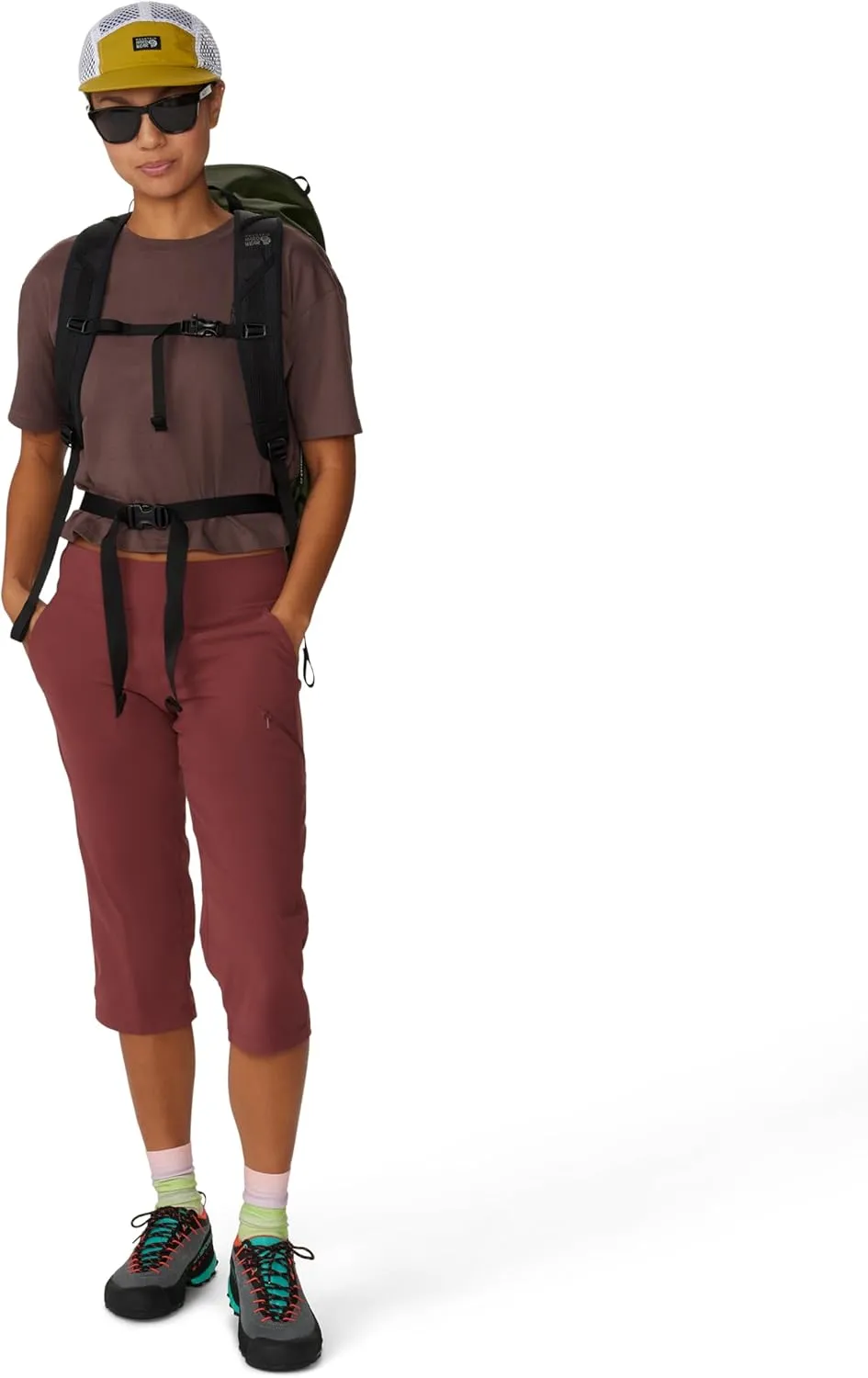 Mountain Hardwear Women's Dynama/2 Capri Pant for Climbing, Camping, and Everyday Wear | Odor-Resistant and Sun Protection