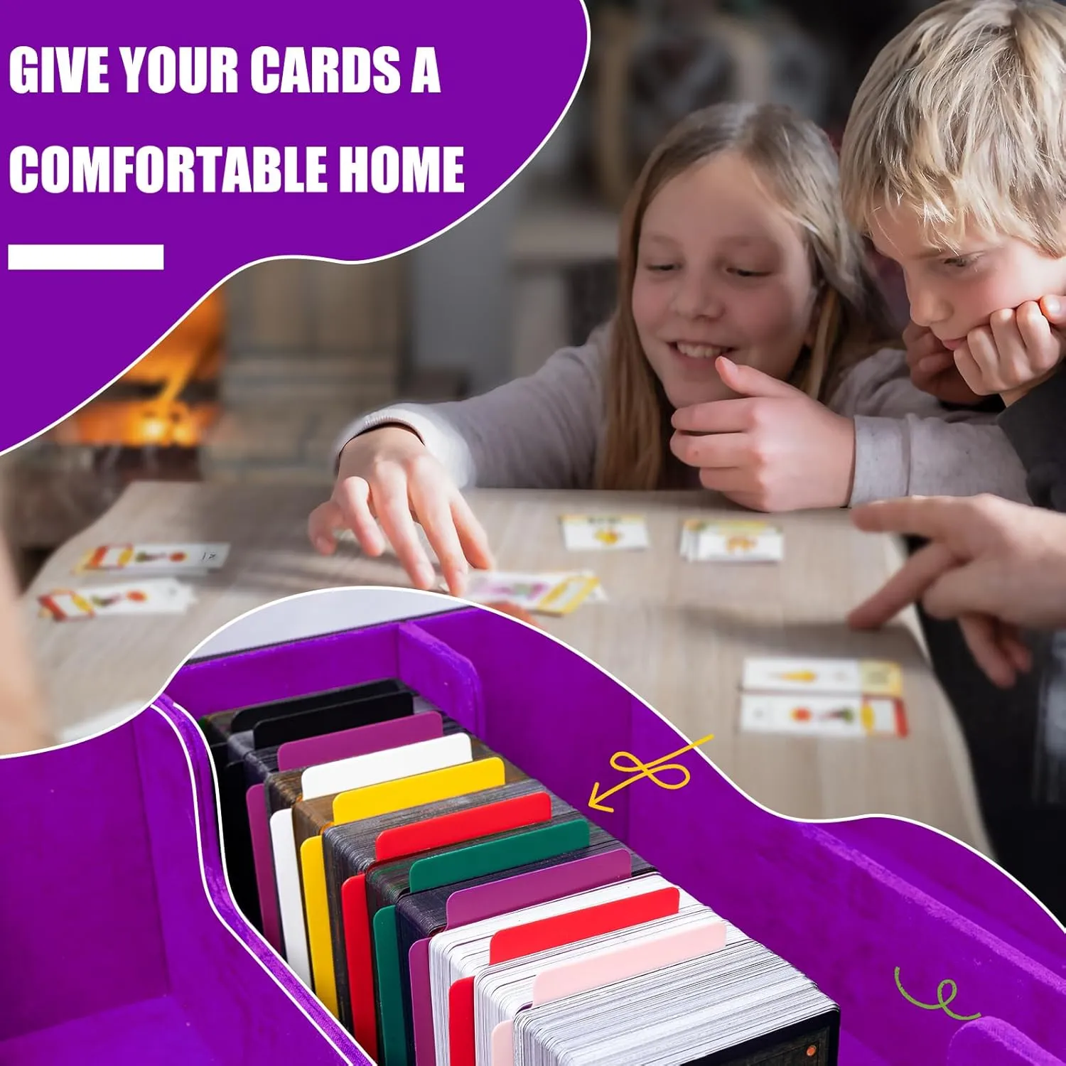 MTG Commander Deck Box 3200 Trading Card Storage Box TCG Deck Case with Display Windows Dice Tray,Card Organizer 30 Colorful Dividers& 4 Supporters& 4 Toploaders