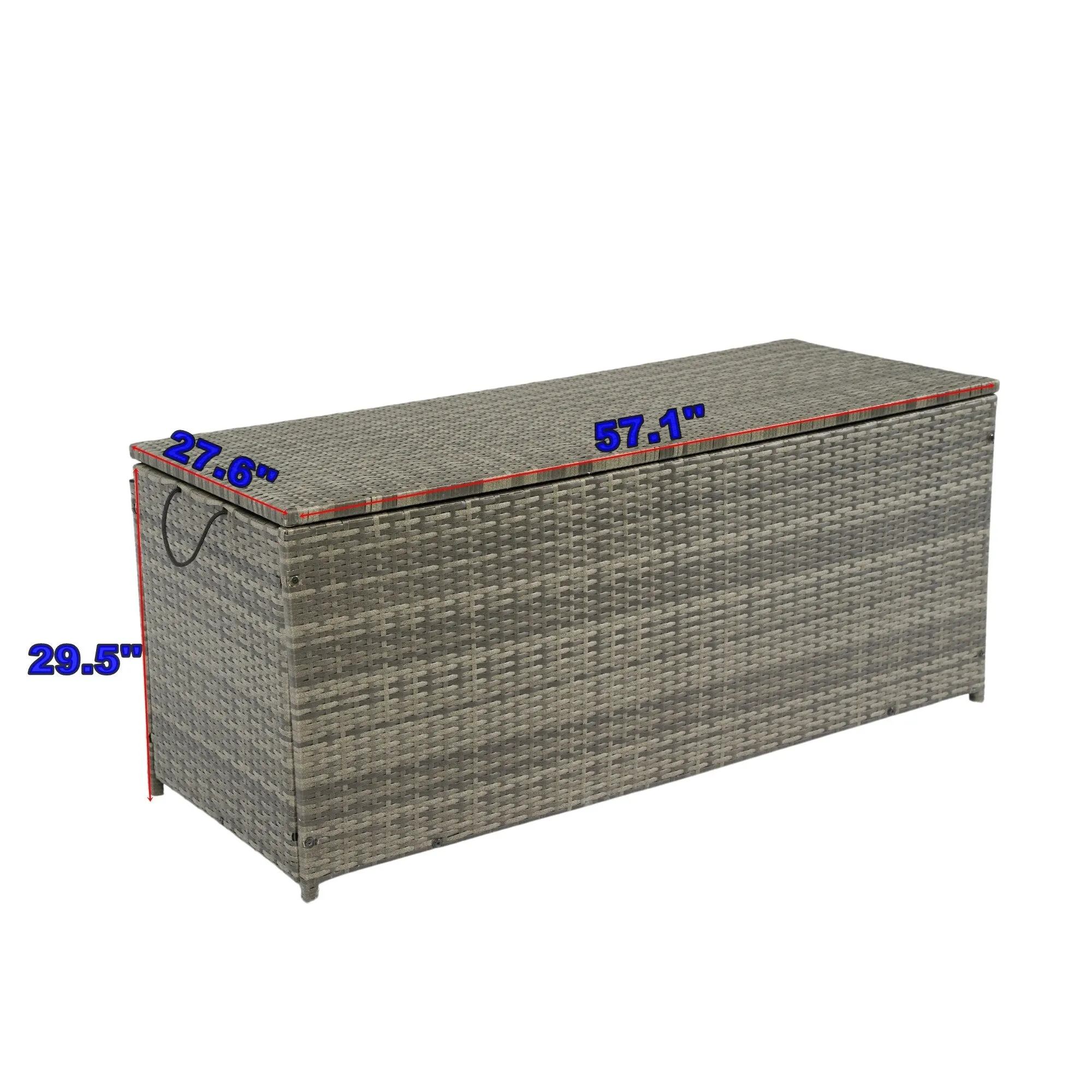 Multi-Functional Storage Box Large Storage Box Bench Heavy Duty Storage Box with Glide Hinges and Removable Inner Liner