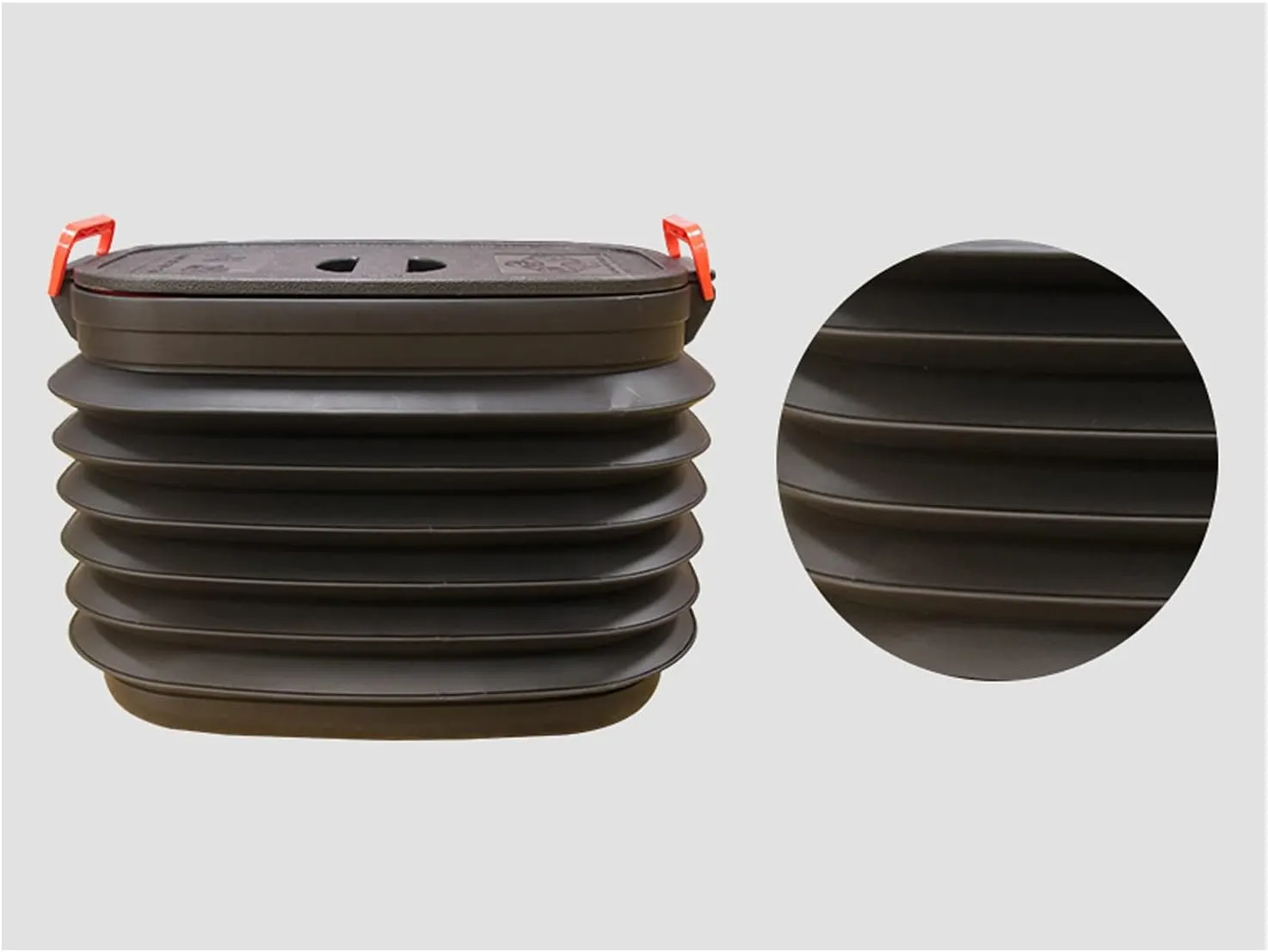 Multifunction Folding Bucket for Travel， Fishing Bucket Fishing Bait Bucket Outdoor Telescopic Fishing Water Storage Bucket Foldable
