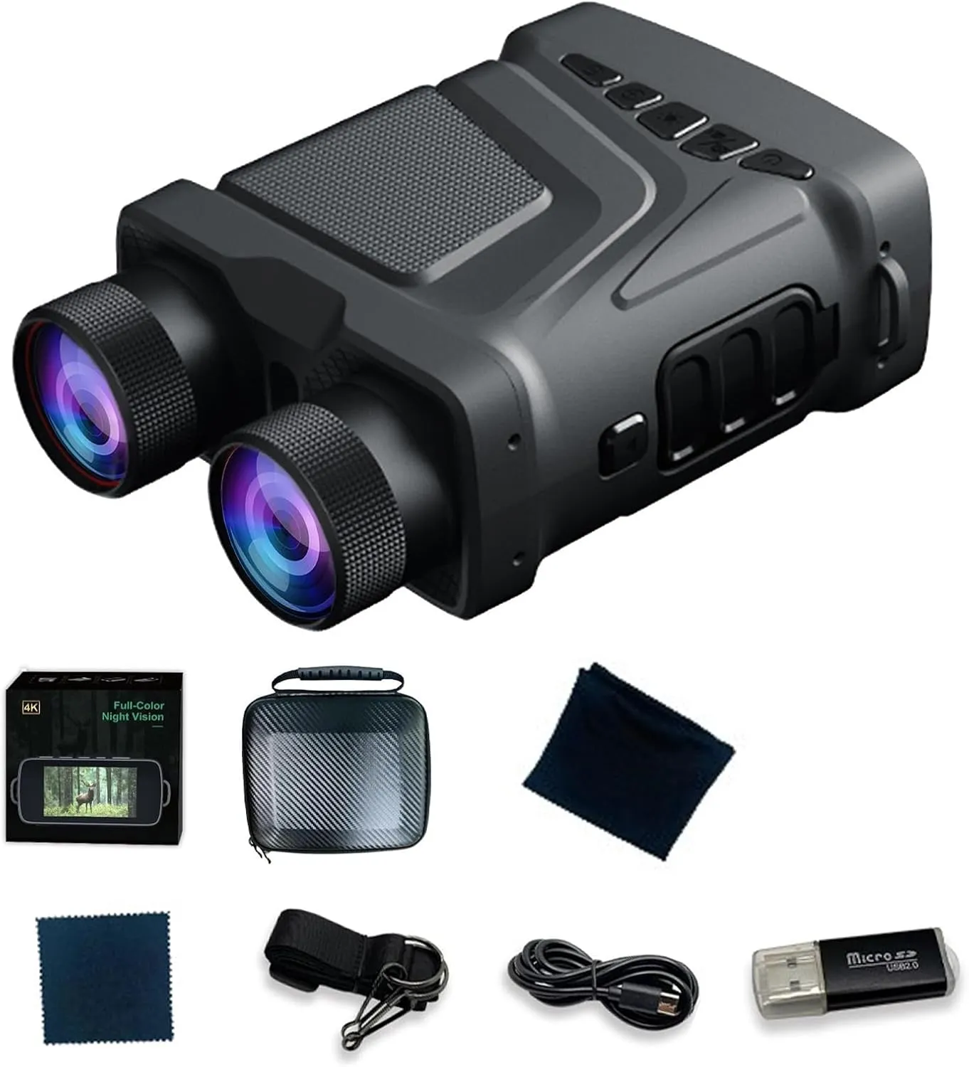 N002 Night Vision Goggles 4k Infrared Digital Binoculars Full Color Hd Visible Night Vision Device for Photo Video