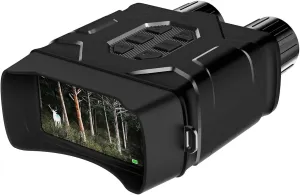 N016 Night Vision Goggles 4" IPS Screen 5K Ultra High Definition 10X Digital Zoom Infrared WiFi Binoculars black