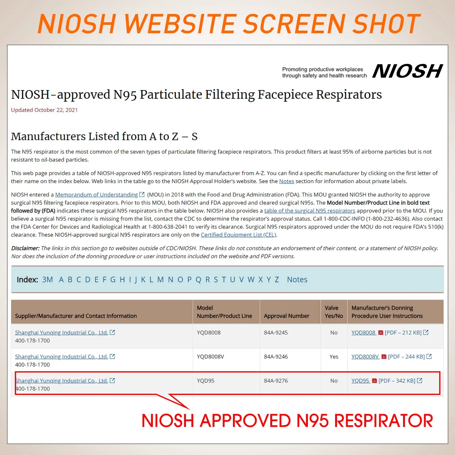 N95 Mask NIOSH Approved 25-Pack, Particulate Respirator N95 Face Masks Universal Fit - Individually Wrapped