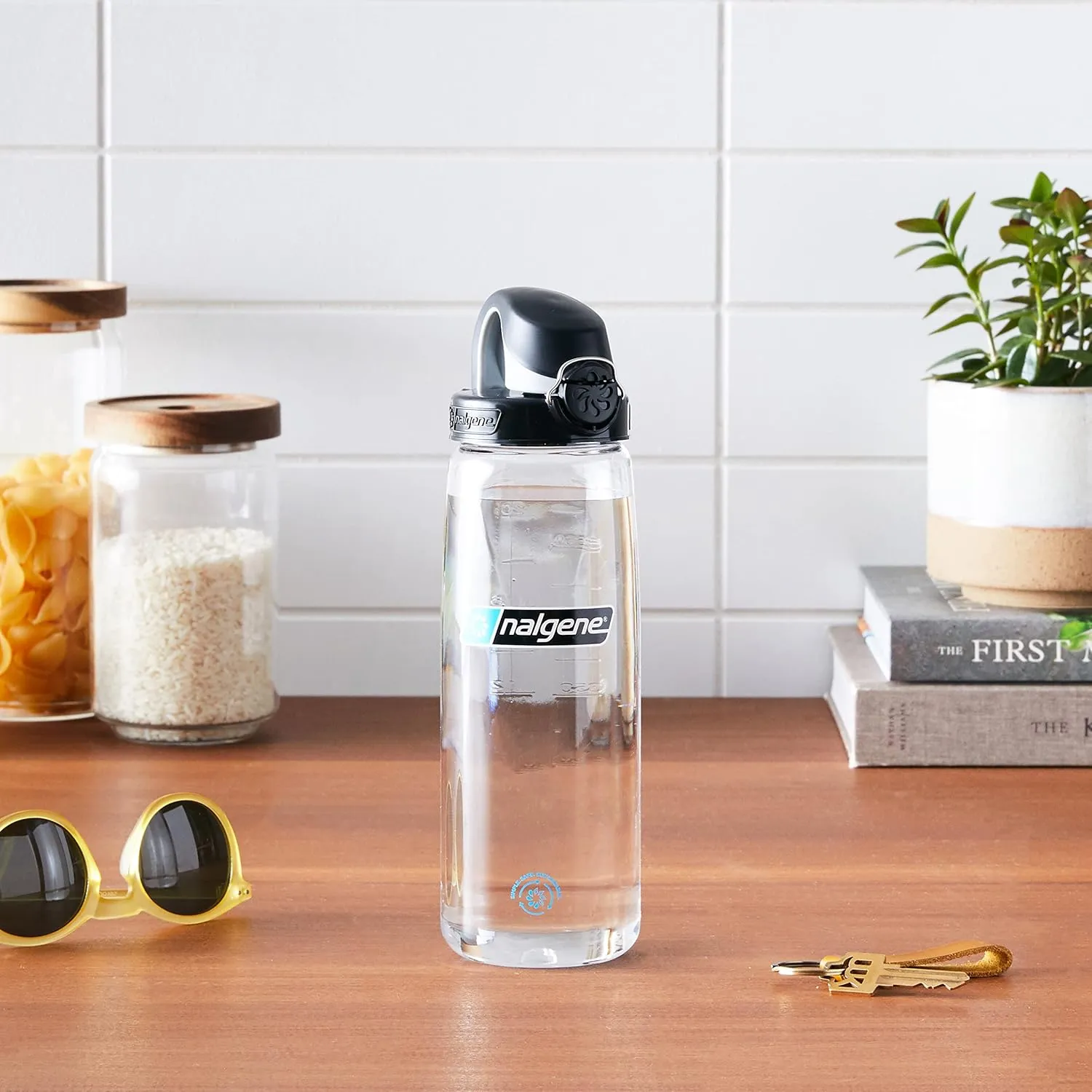 Nalgene Sustain Tritan BPA-Free On The Fly Water Bottle Made with Material Derived from 50% Plastic Waste