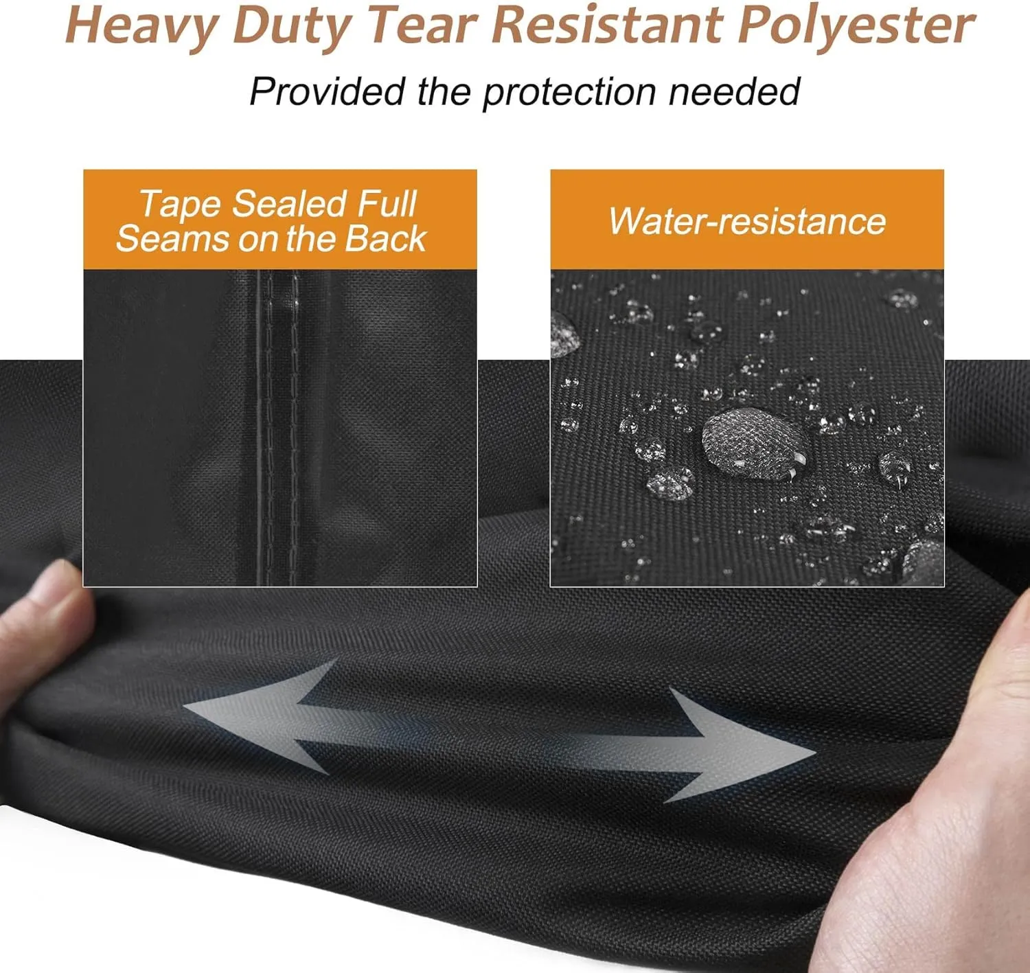 NettyPro Deck Box Cover, Fade Resistant Waterproof Outdoor Patio Storage Box Bench Cover for Keter Rectangular 150-135 Gallon Resin Deck Box, 57 x 28 x 24 inch, Black