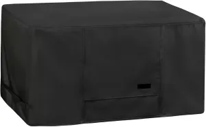 NettyPro Deck Box Cover, Fade Resistant Waterproof Outdoor Patio Storage Box Bench Cover for Keter Rectangular 150-135 Gallon Resin Deck Box, 57 x 28 x 24 inch, Black