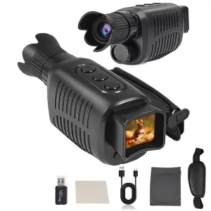 Night Vision Goggles 4K Night Vision Monocular/Binoculars Full-Color Travel Infrared Monoculars - 32GB TF Card Included for Travel, Camping, Hunting, Surveillance