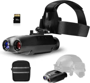 Night Vision Goggles for Adults, 4K HD Infrared Binoculars with 1312FT Viewing Range, Digital Night Vision with 32GB SD Card - for Hunting, Camping, Wildlife Observation