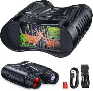 Night Vision Goggles Military - Night Vision Binoculars for Adults with 4K Fhd/3.2" Hd Tft Display/7 Levels Ir, Can Save Photo and Video