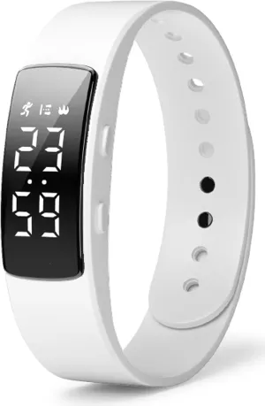NO APP Smart Watch for Men Women Digital Watch Fitness Tracker Sleep Monitor Activity Tracking Calorie Distance Step Counter Vibrating Alarm Clock Waterproof LED Backlight USB Charging