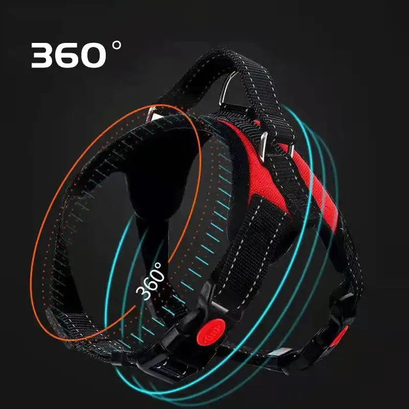 No Pull Harness Reflective Adjustable