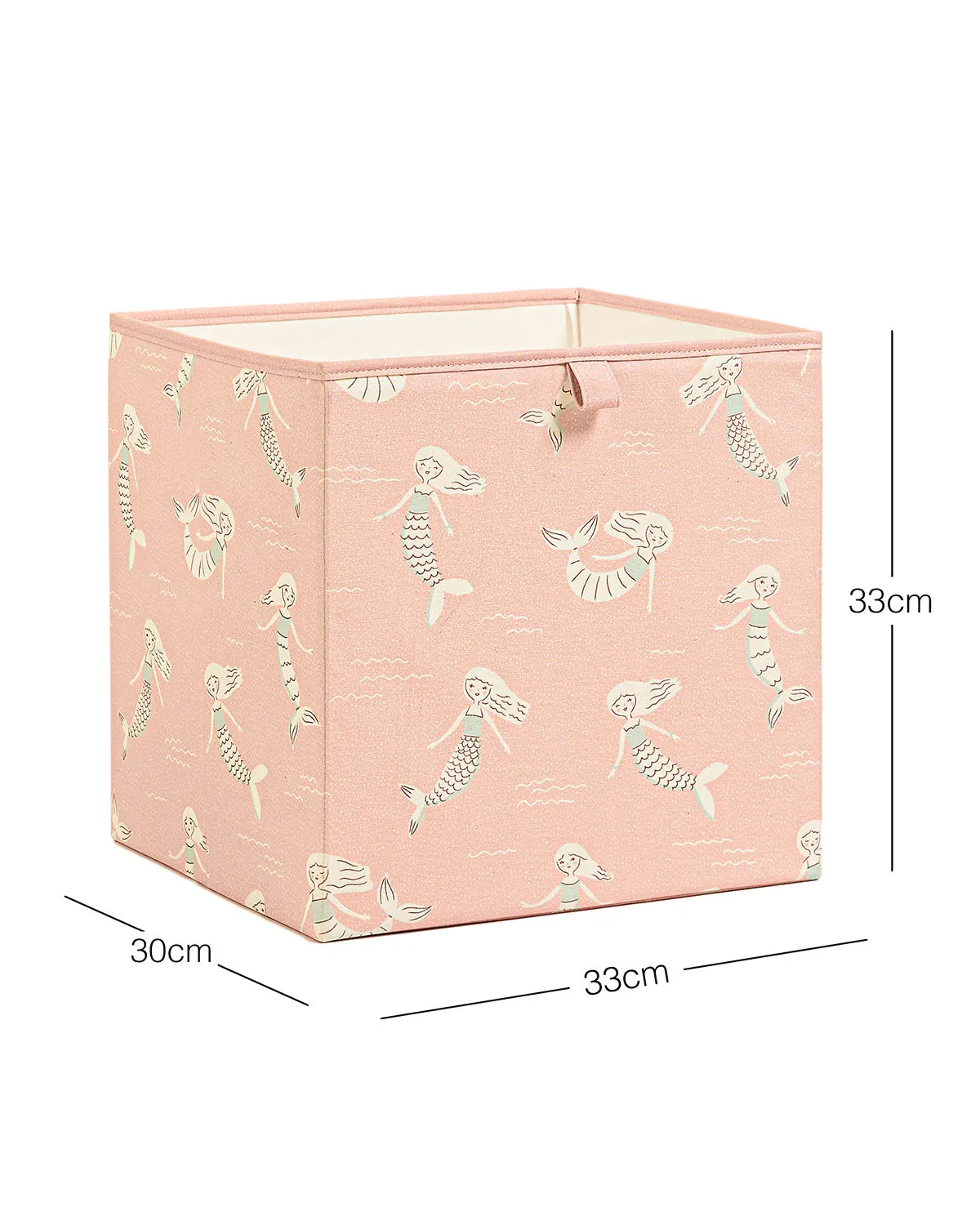 Ocean Home Textile Storage Box, Mermaid Pattern