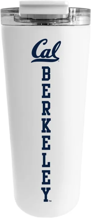 Officially Licensed Collegiate Stainless Steel Tumbler - Double Walled Insulated Travel Thermos - 24 oz (California White)
