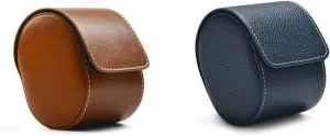 Oirlv Luxury Leather Watch Case Bundle - Stylish, Portable Travel Organizer and Gift Box for Men and Women, Waterproof and Dustproof