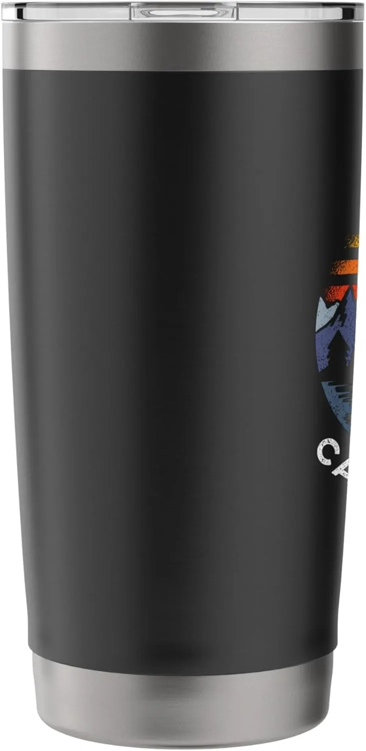 Ojai California Mountains CA Camping Lake Sunset Vacation Stainless Steel Insulated Tumbler
