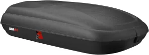 OMAC Rooftop Cargo Carrier Hard Shell, 11.3 Cubic Feet Cargo Box for Roof Rack, Dual-Side Opening, Waterproof Roof Box, Car Roof Carrier Hard Shell, Matt Black with Security Keys