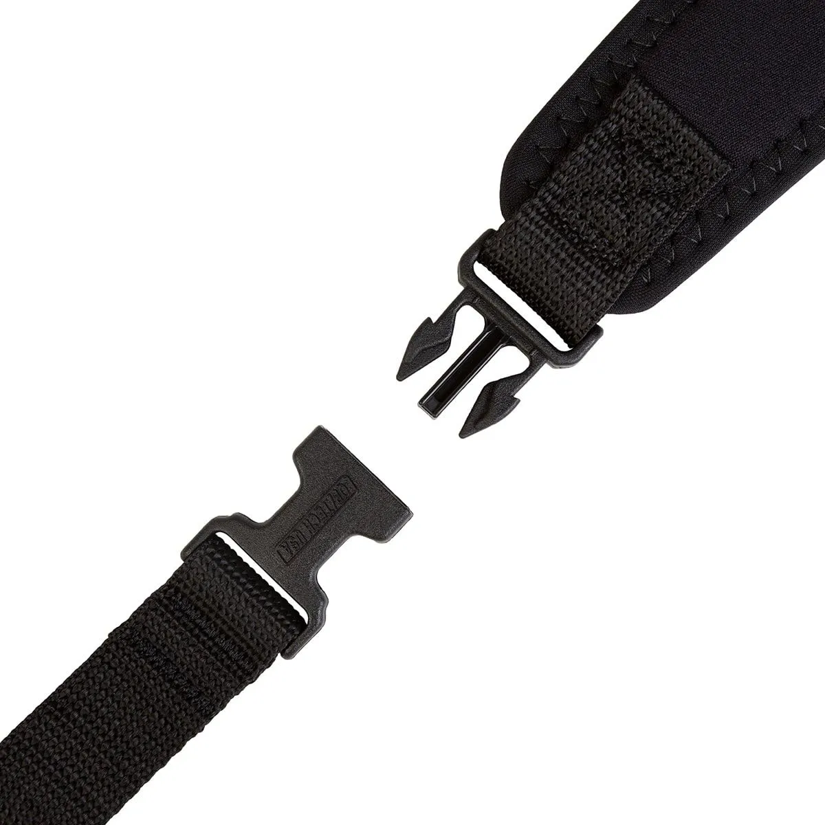 OP/TECH USA Utility Strap – Sling with Uni-Loop Connectors | Padded Camera Strap with Quick Release Clips, Compatible with DSLR, Binoculars, Polaroid, Film Cameras | Vintage Style, Lightweight (Black)