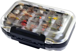 Outdoor Planet Go-to Dry Fly, Wet Fly, Nymph and Streamer Fly Lure Assotment   Waterproof Fly Box for Trout Fly Fishing Flies