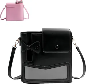 Outdoor Portable Crossbody Water Cup Storage Bag, Cross Body Bag with Water Bottle Holder, Adjustable Shoulder Strap