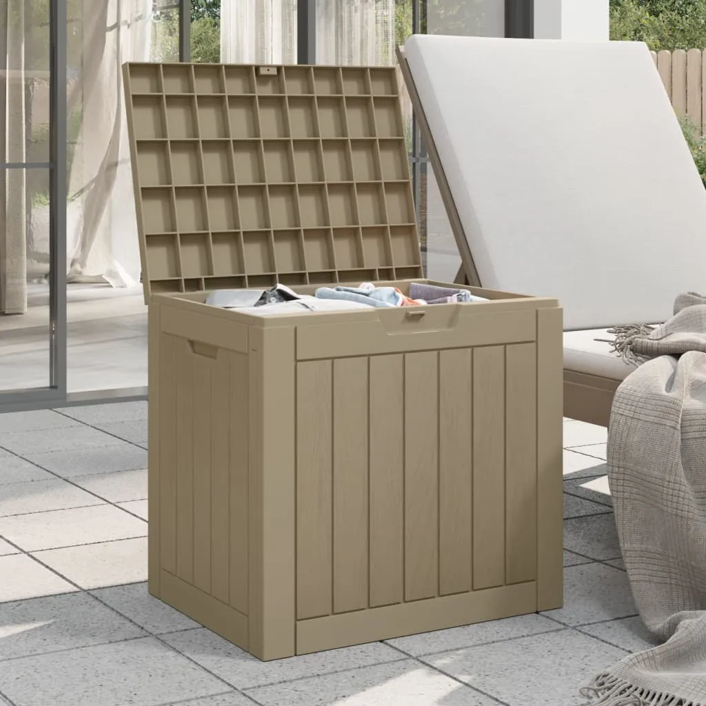 Outdoor Storage Box Patio Furniture Garden Storage Chest Polypropylene