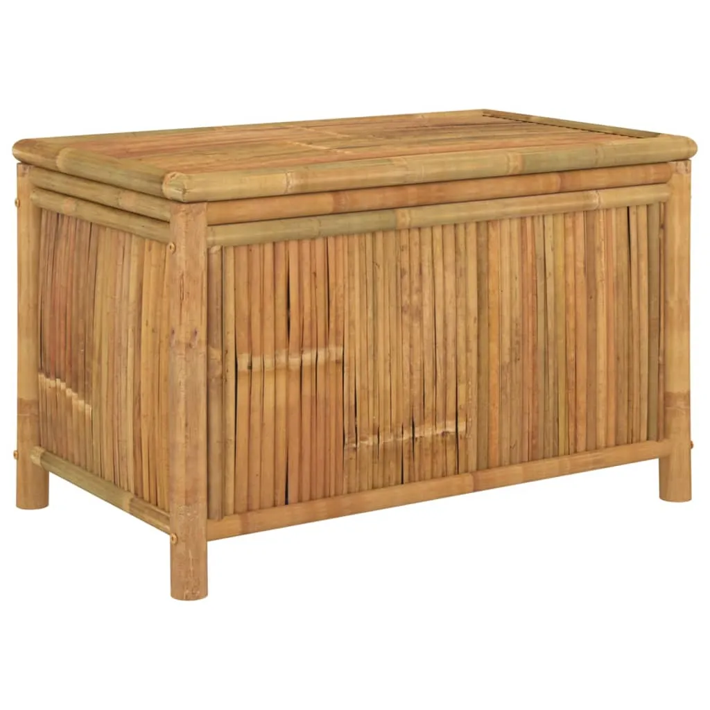 Outdoor Storage Box Patio Furniture Garden Storage Chest Seat Bamboo