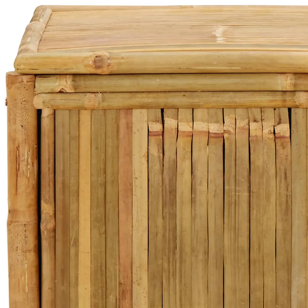 Outdoor Storage Box Patio Furniture Garden Storage Chest Seat Bamboo