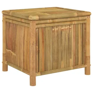 Outdoor Storage Box Patio Furniture Garden Storage Chest Seat Bamboo