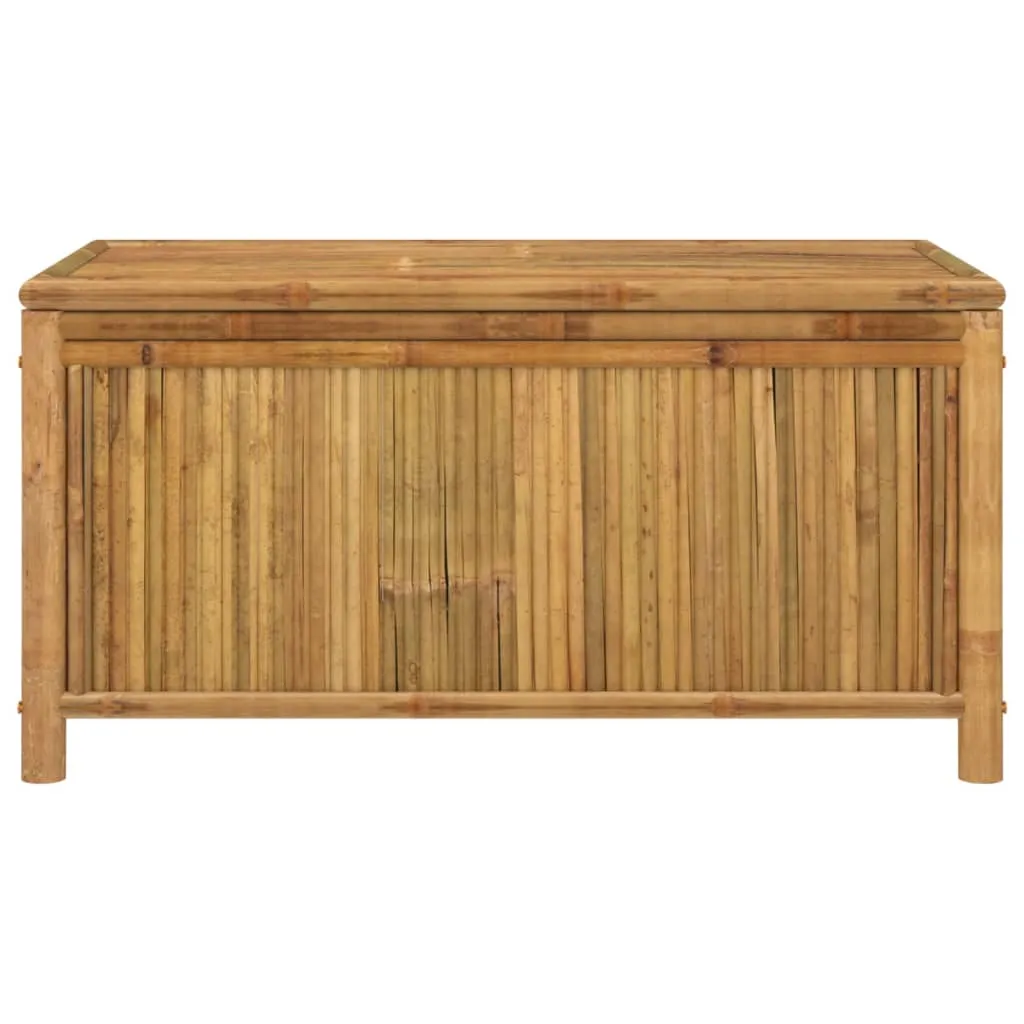 Outdoor Storage Box Patio Furniture Garden Storage Chest Seat Bamboo