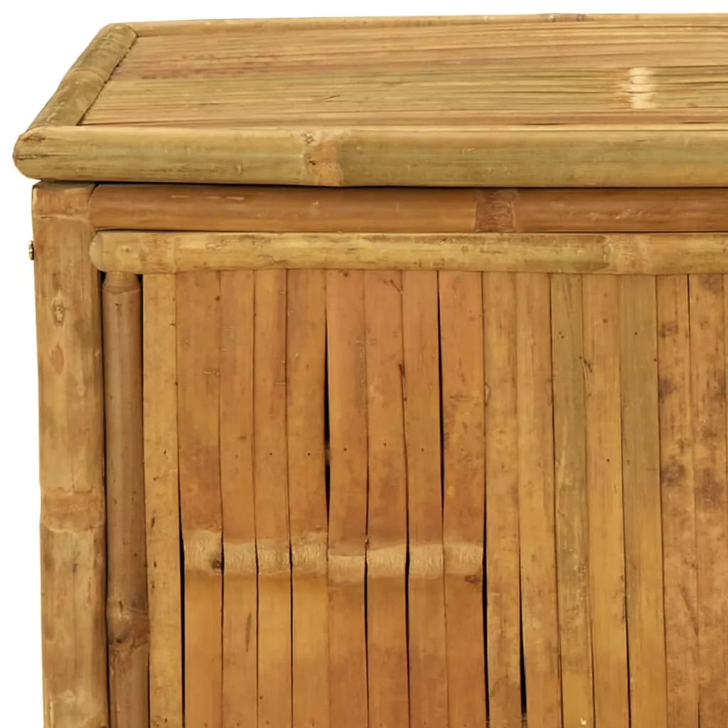 Outdoor Storage Box Patio Furniture Garden Storage Chest Seat Bamboo