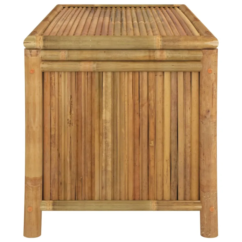 Outdoor Storage Box Patio Furniture Garden Storage Chest Seat Bamboo