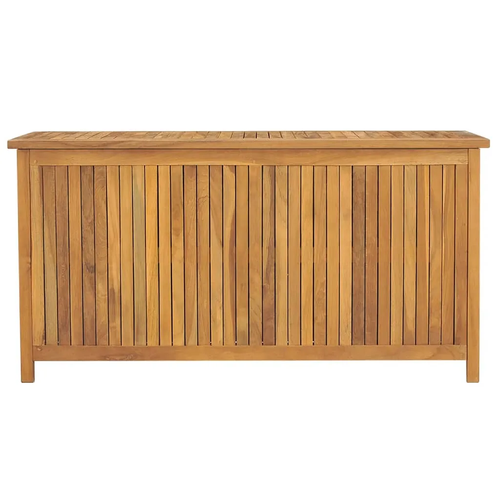 Outdoor Storage Deck Box Chest for Patio Cushions Tools Solid Teak Wood