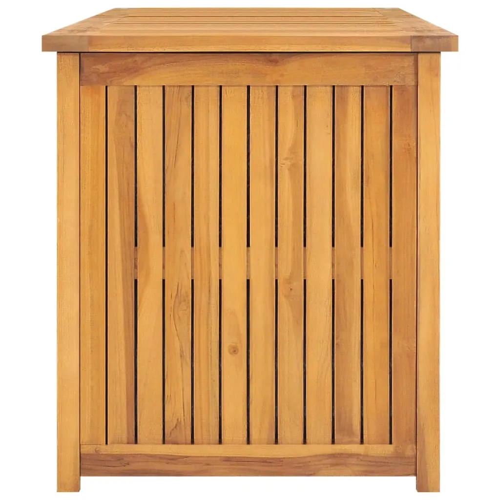 Outdoor Storage Deck Box Chest for Patio Cushions Tools Solid Teak Wood
