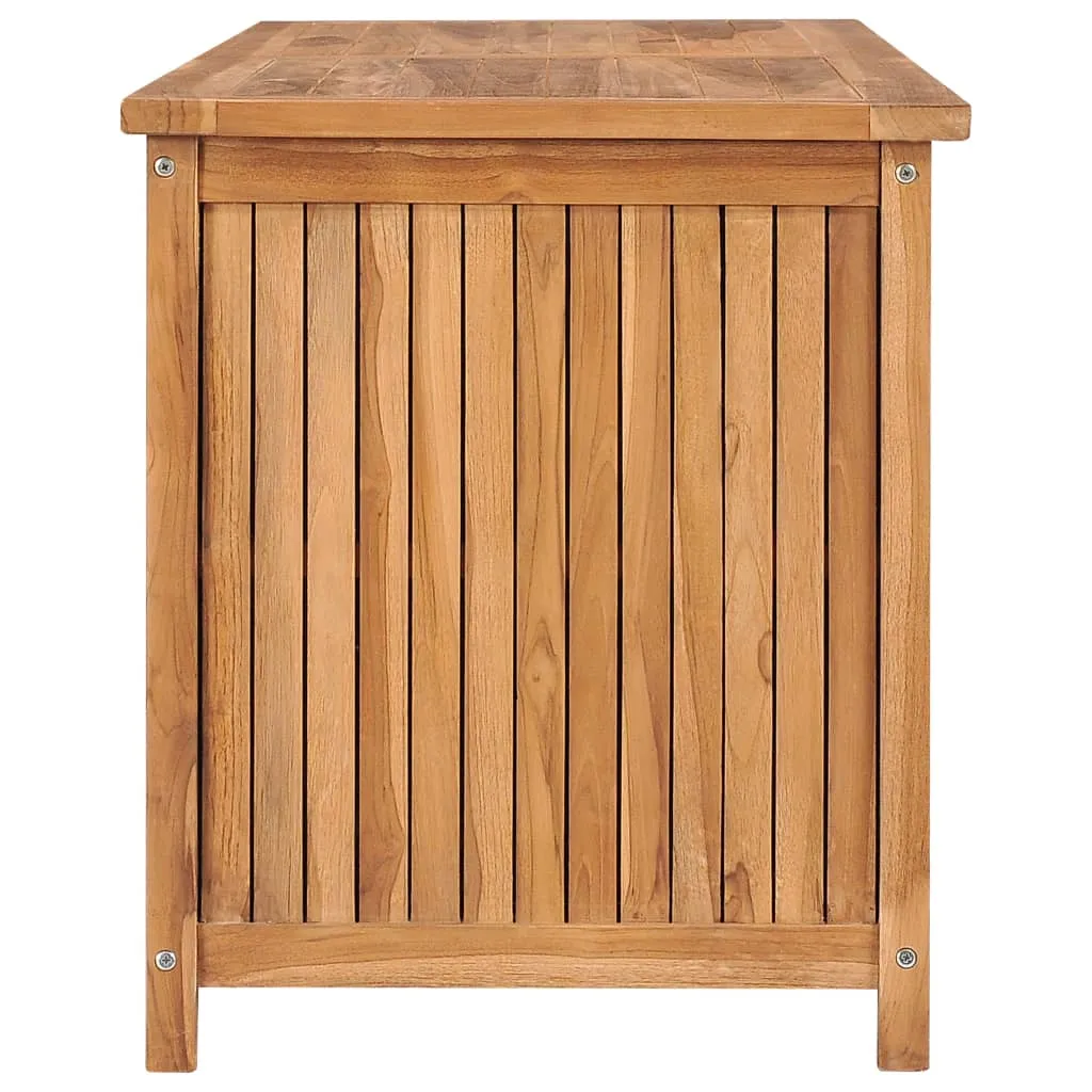 Outdoor Storage Deck Box Chest for Patio Cushions Tools Solid Teak Wood