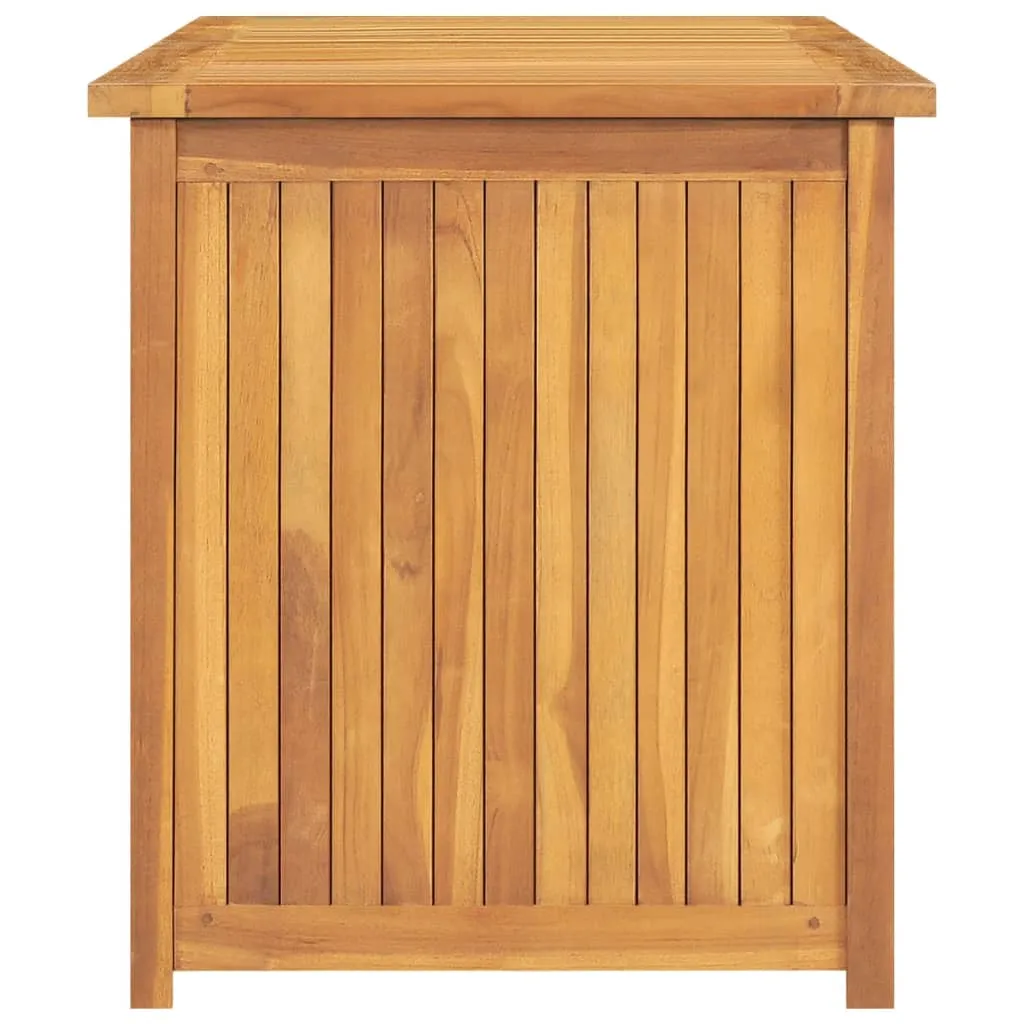 Outdoor Storage Deck Box Chest for Patio Cushions Tools Solid Teak Wood