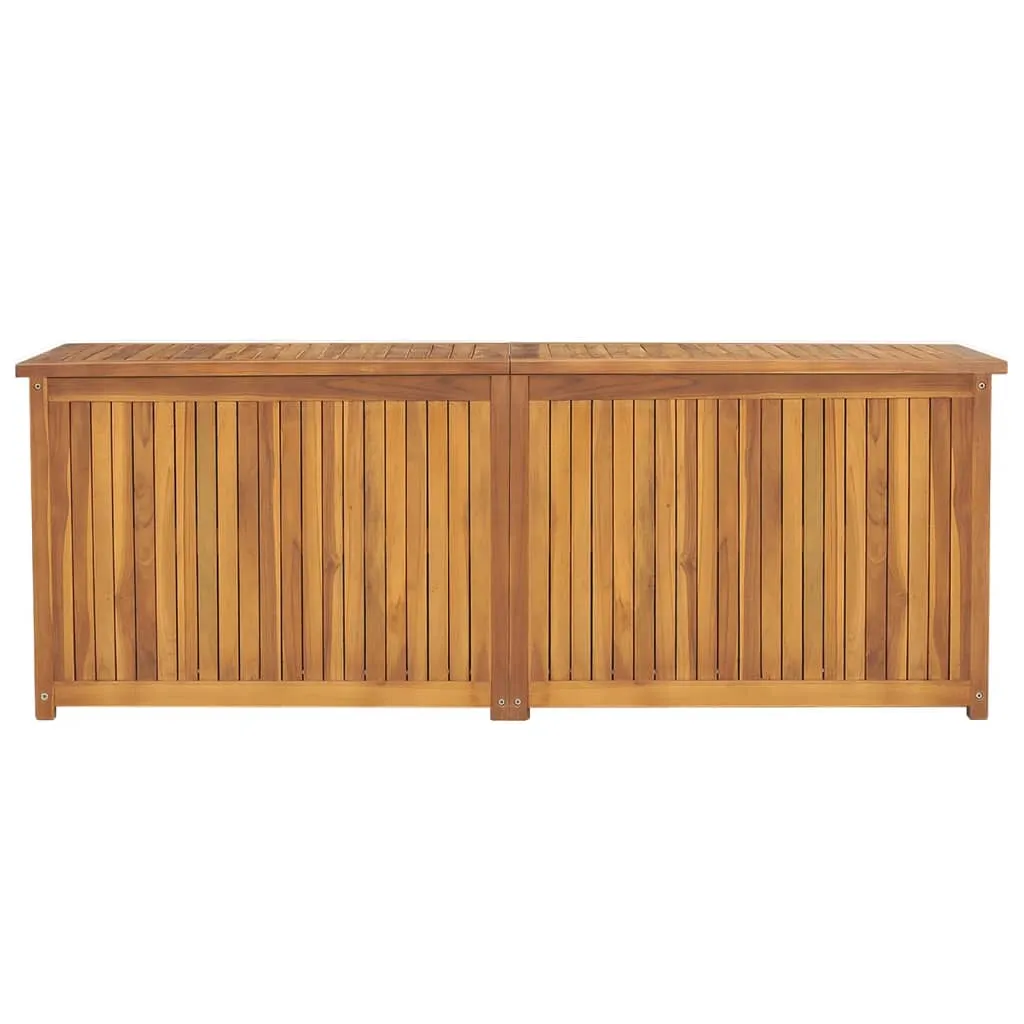 Outdoor Storage Deck Box Chest for Patio Cushions Tools Solid Teak Wood