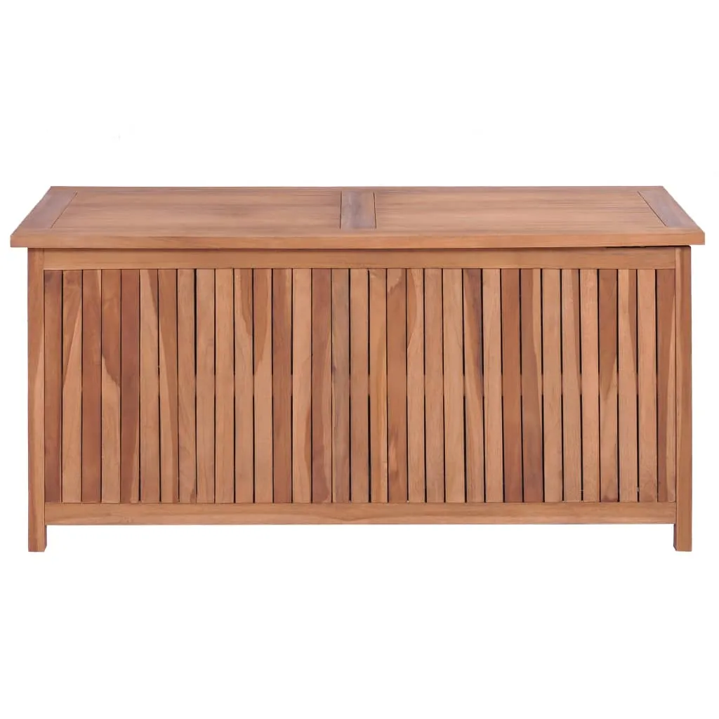 Outdoor Storage Deck Box Chest for Patio Cushions Tools Solid Teak Wood