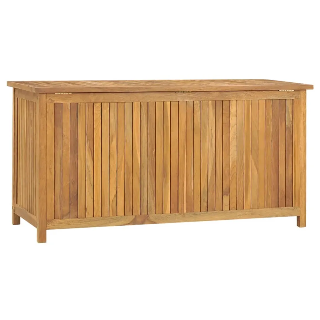 Outdoor Storage Deck Box Chest for Patio Cushions Tools Solid Teak Wood