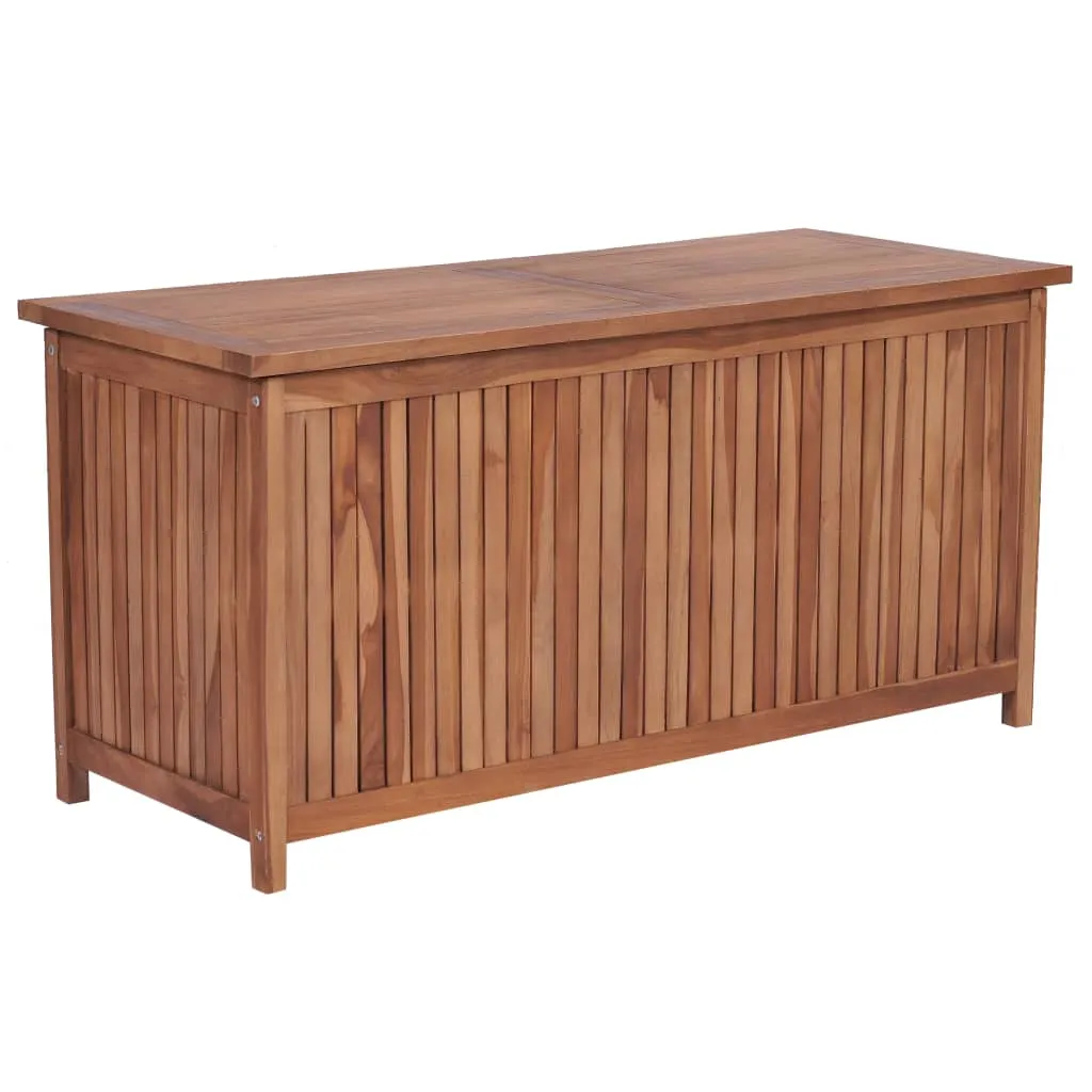 Outdoor Storage Deck Box Chest for Patio Cushions Tools Solid Teak Wood