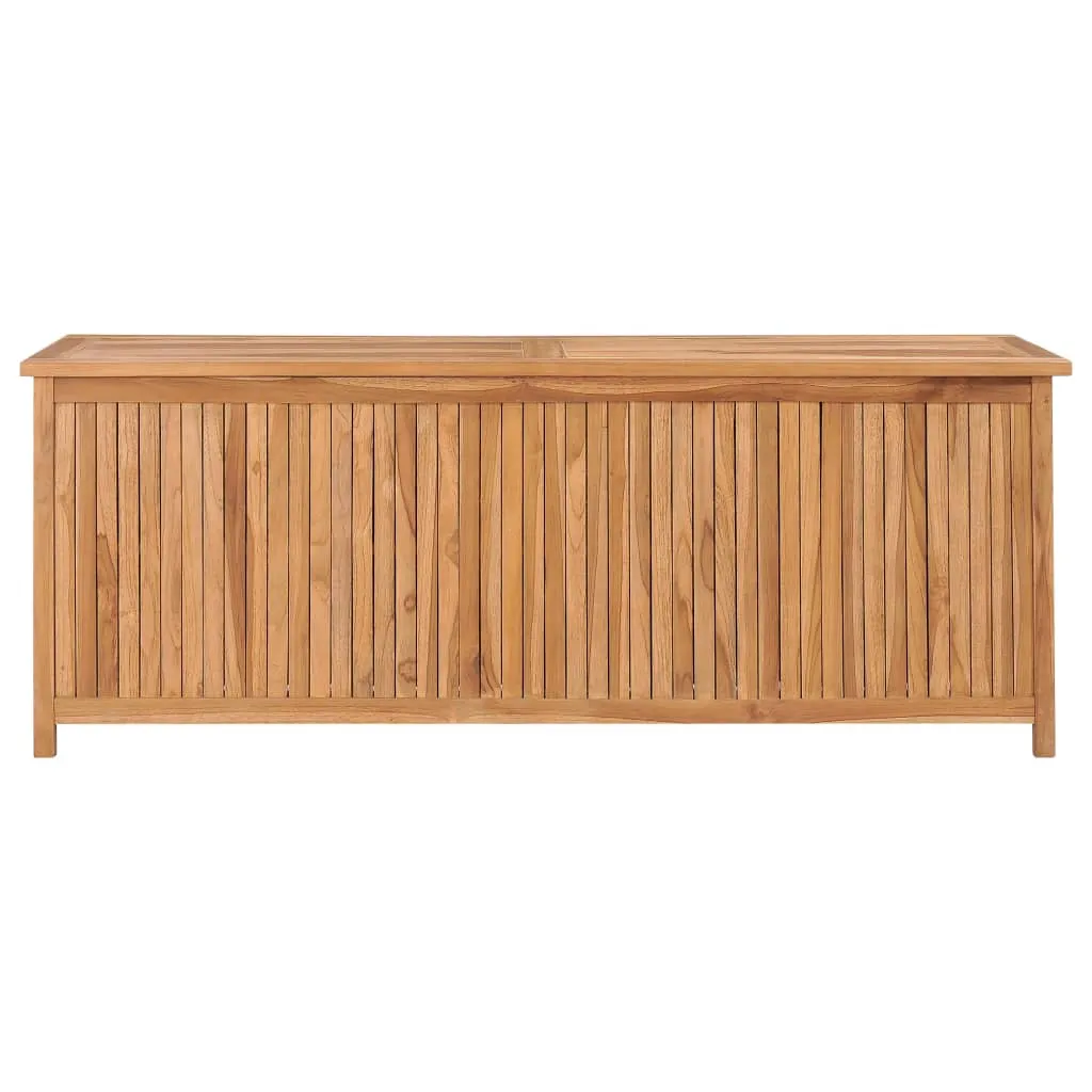 Outdoor Storage Deck Box Chest for Patio Cushions Tools Solid Teak Wood