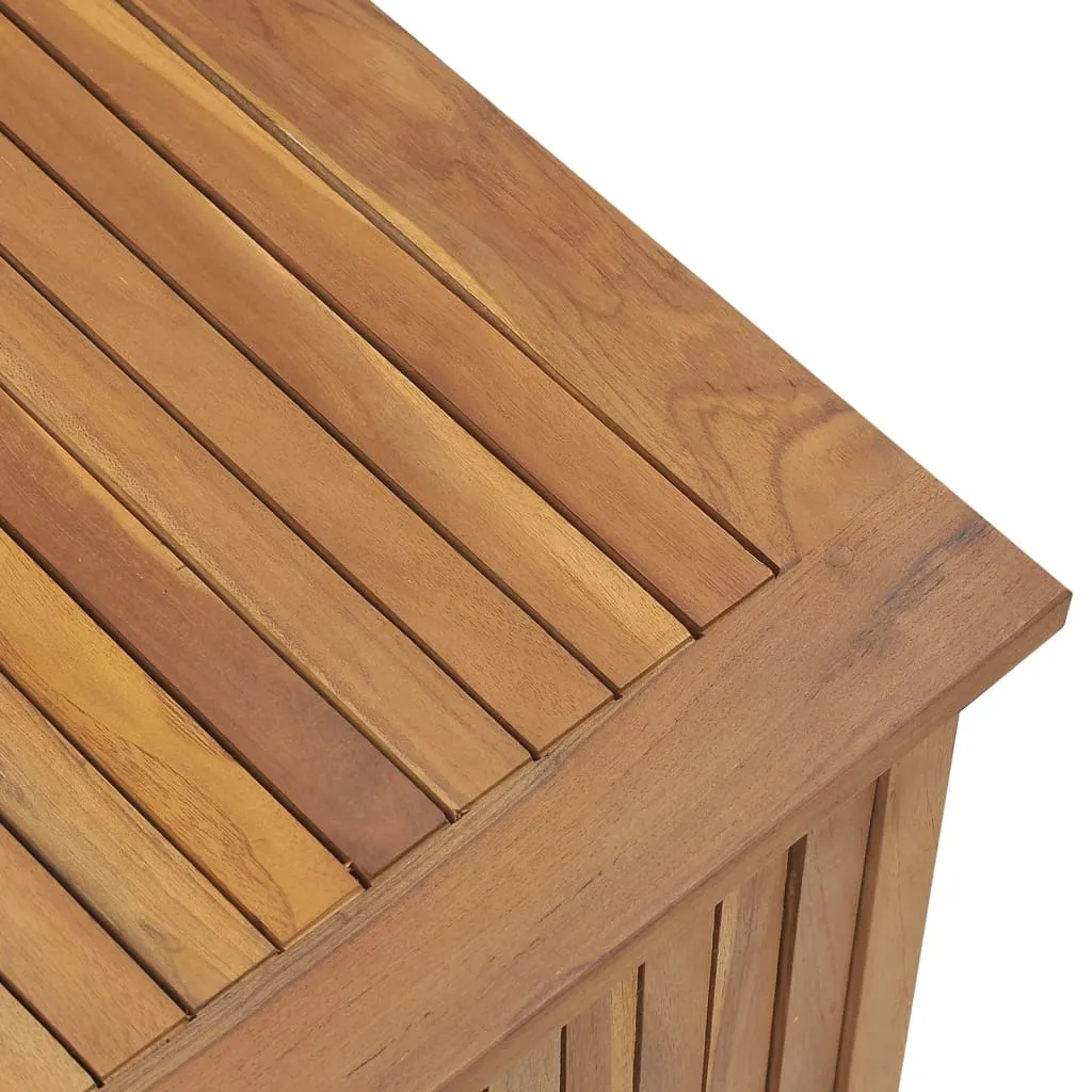 Outdoor Storage Deck Box Chest for Patio Cushions Tools Solid Teak Wood