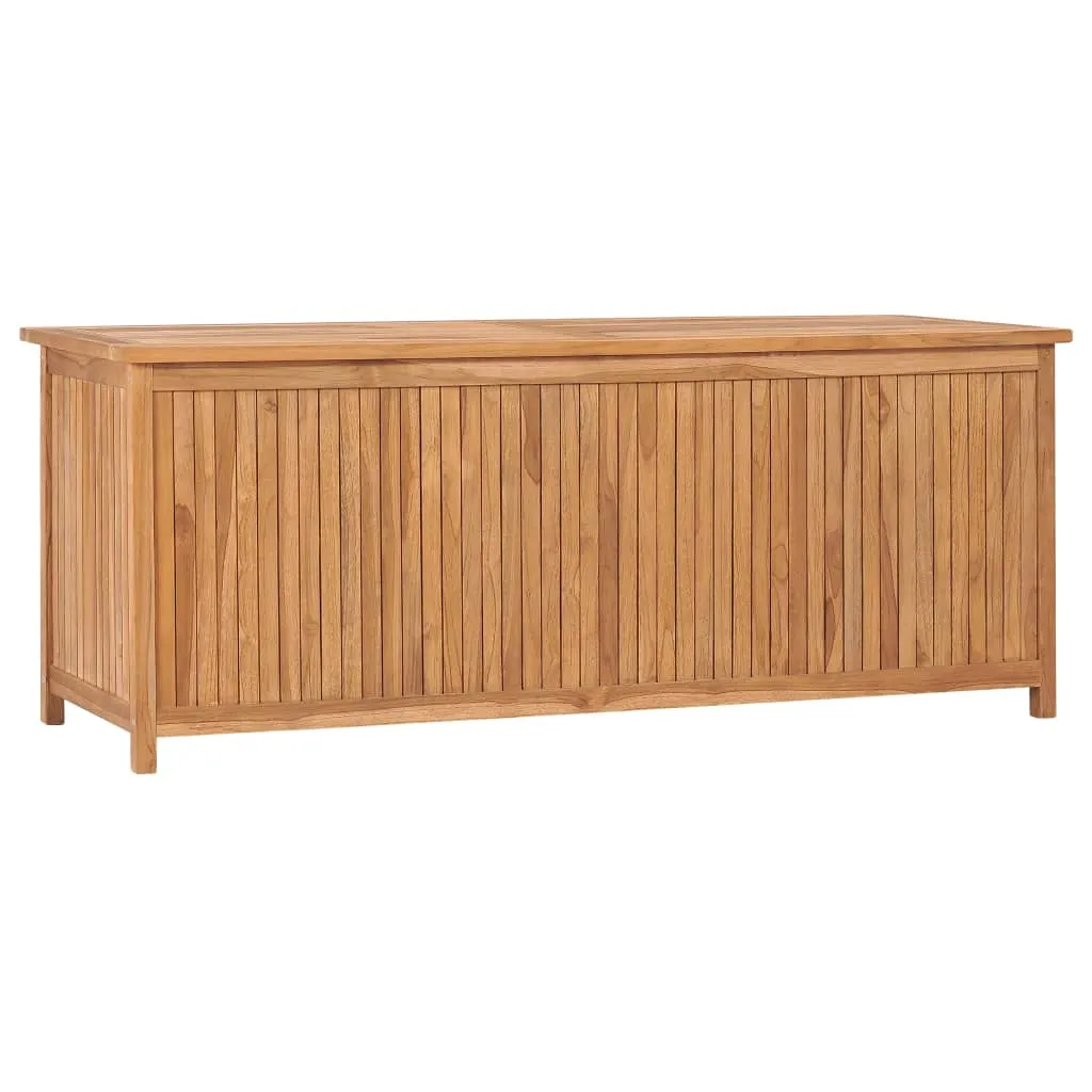Outdoor Storage Deck Box Chest for Patio Cushions Tools Solid Teak Wood