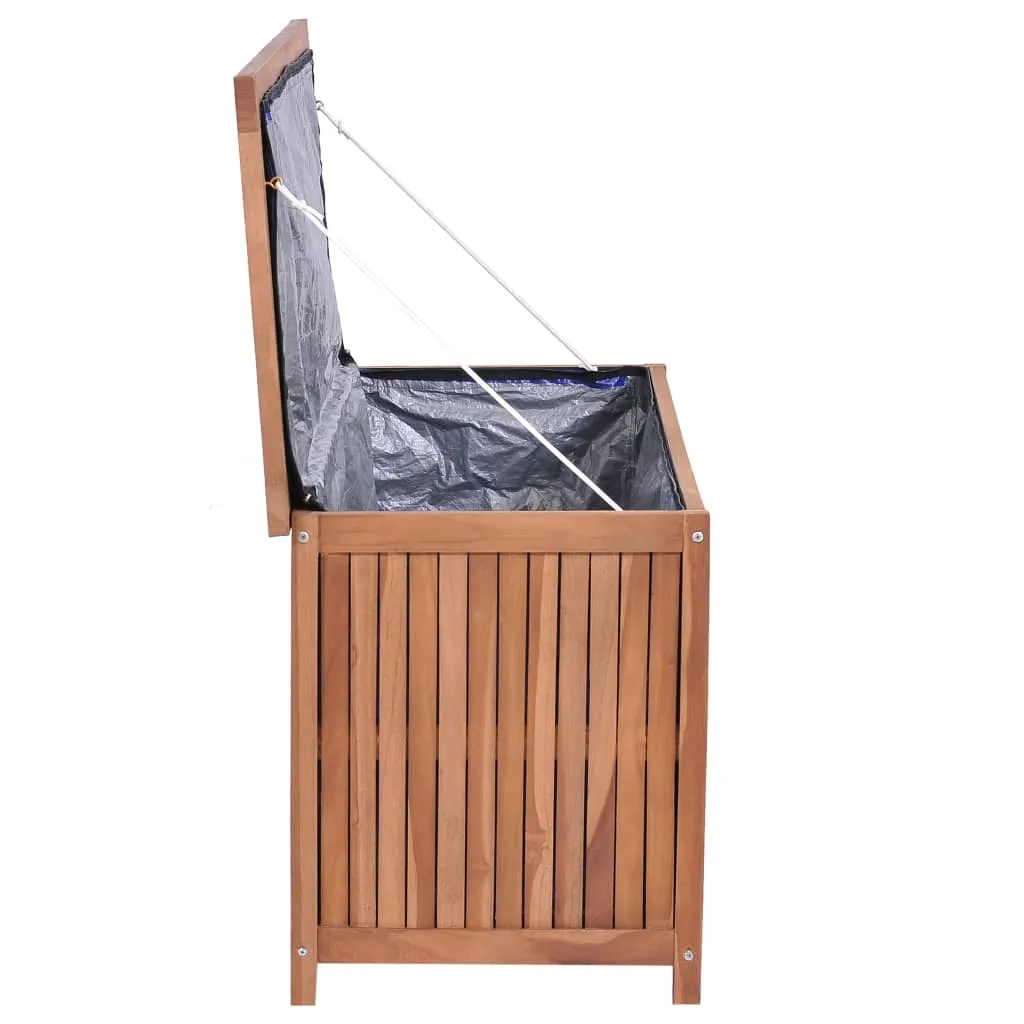 Outdoor Storage Deck Box Chest for Patio Cushions Tools Solid Teak Wood