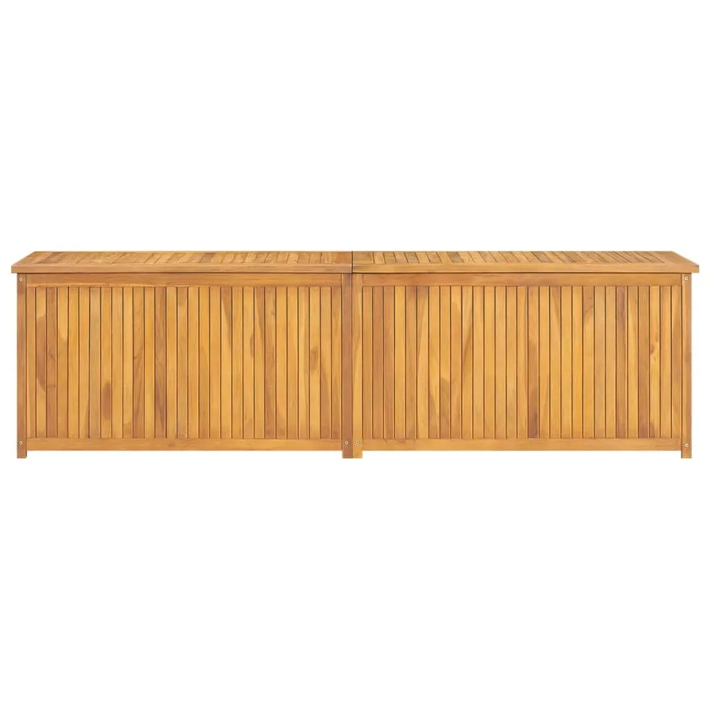 Outdoor Storage Deck Box Chest for Patio Cushions Tools Solid Teak Wood