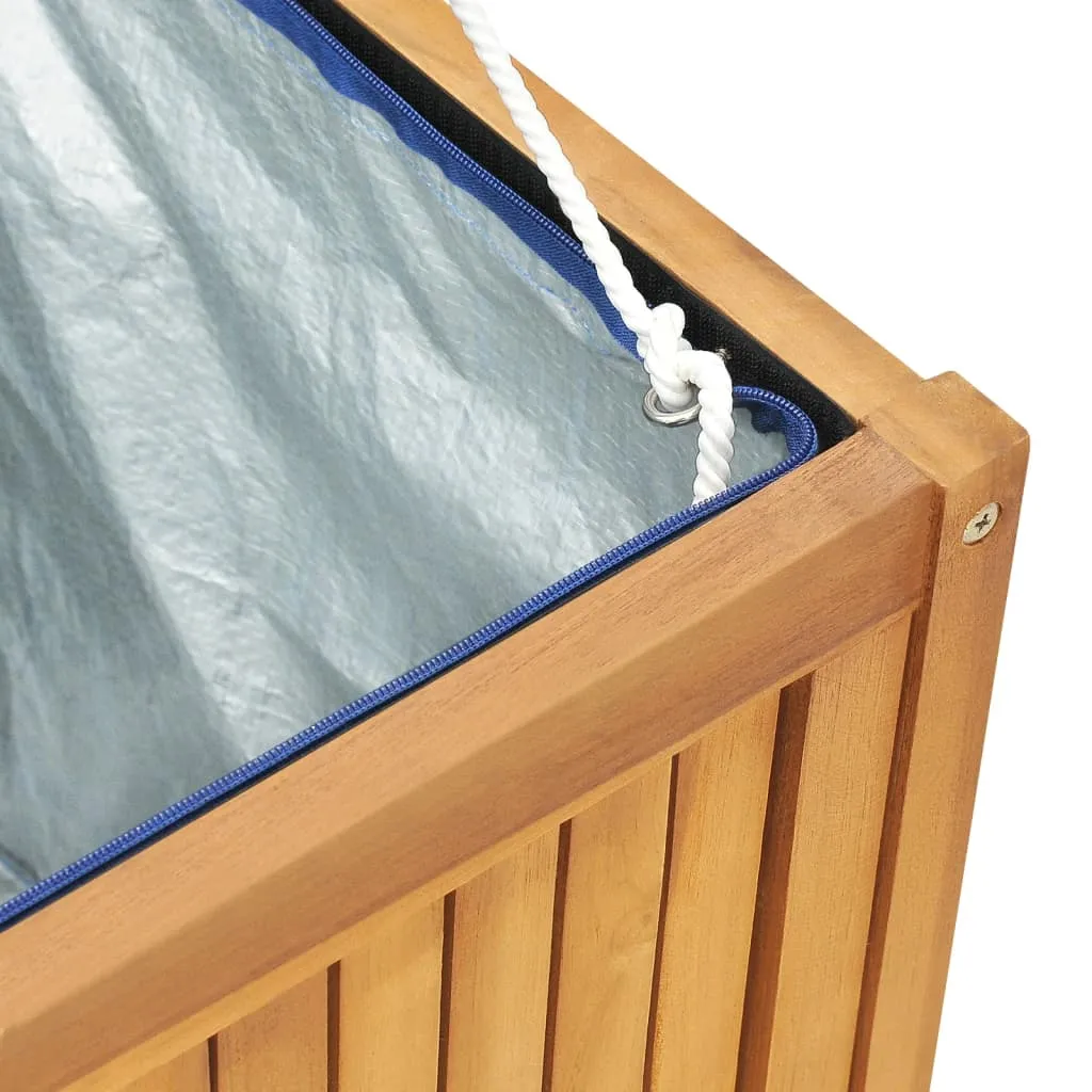 Outdoor Storage Deck Box Chest for Patio Cushions Tools Solid Teak Wood