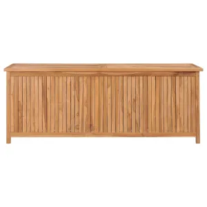 Outdoor Storage Deck Box Chest for Patio Cushions Tools Solid Teak Wood