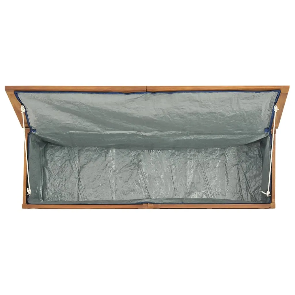 Outdoor Storage Deck Box Chest for Patio Cushions Tools Solid Teak Wood