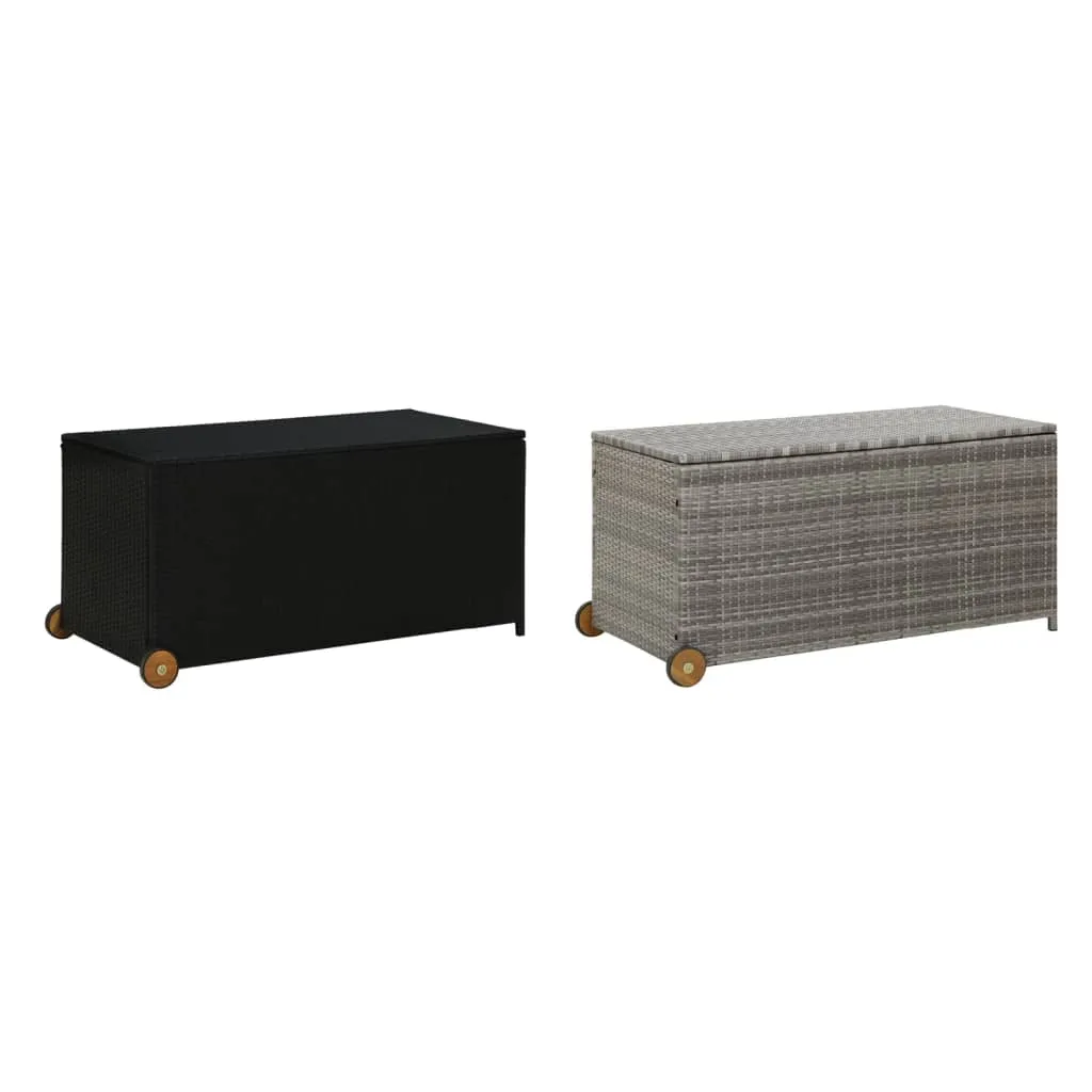 Outdoor Storage Garden Patio Deck Cushion Box Chest Cabinet PE Rattan