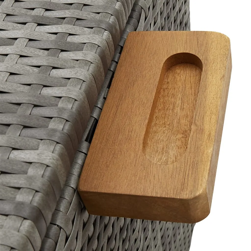 Outdoor Storage Garden Patio Deck Cushion Box Chest Cabinet PE Rattan