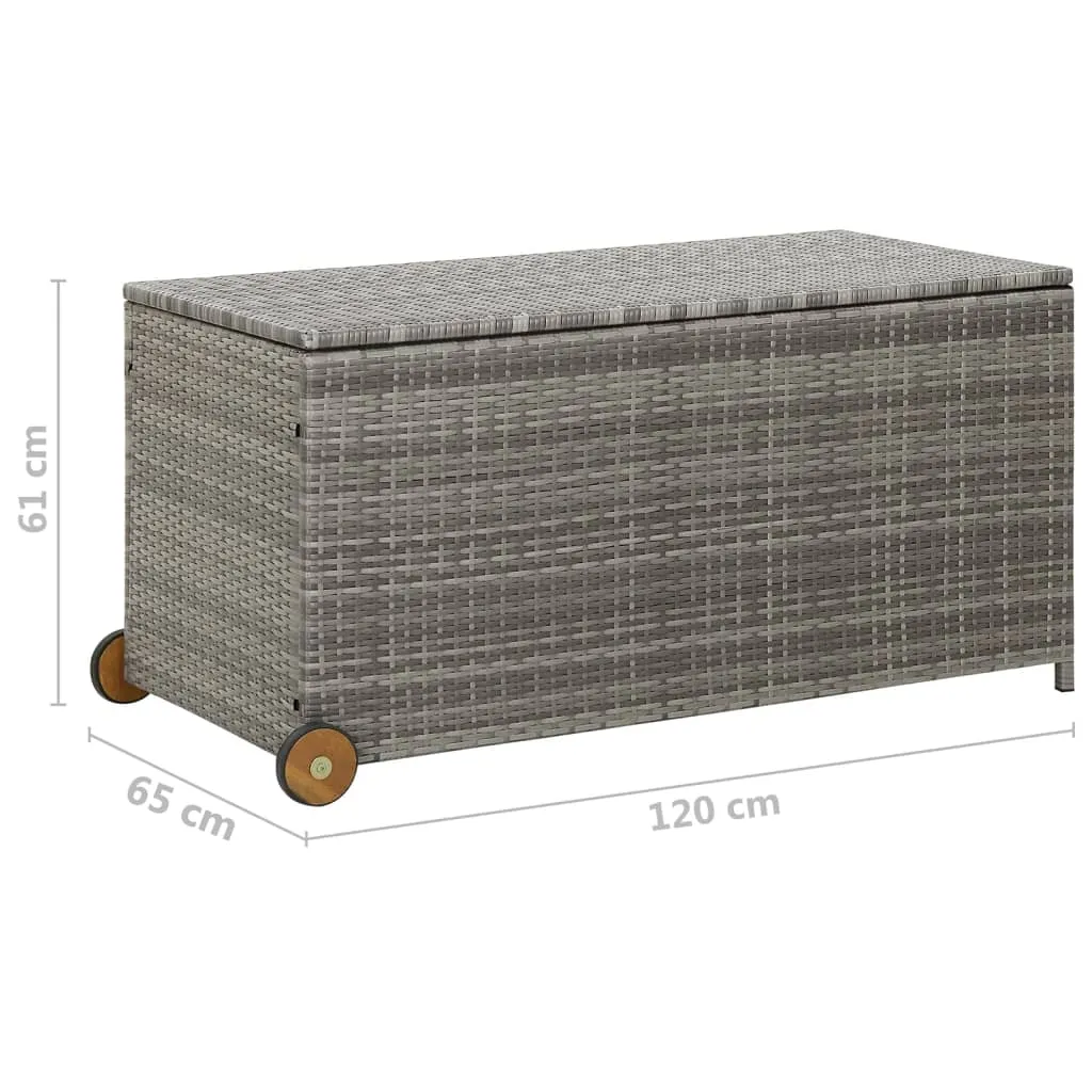 Outdoor Storage Garden Patio Deck Cushion Box Chest Cabinet PE Rattan